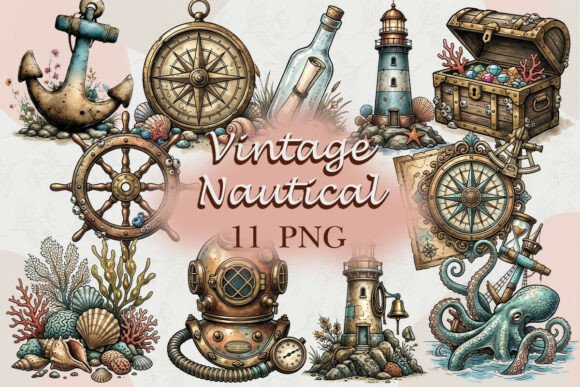 Download Vintage Nautical Clipart PNG - Nautical clipart Collection