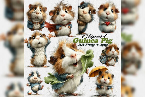 Download Guinea Pig PNG Clipart Small Pet Art - Small Collection