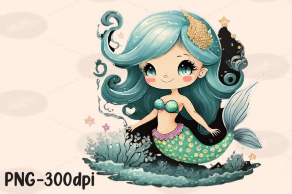 Download Kawaii Mermaid Sublimation - Premium Resources