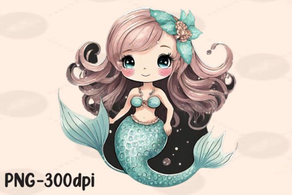Download Kawaii Mermaid Sublimation - Premium Resources