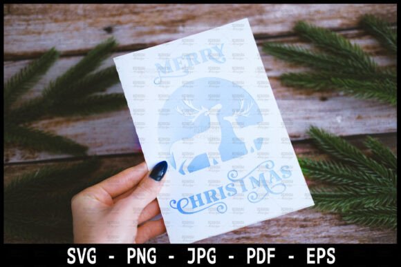 Download Christmas Greeting Card SVG Template - Christmas greeting card Collection