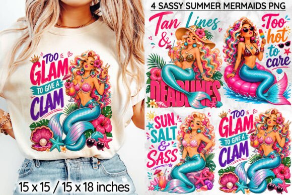 Download Sassy Summer Mermaid Sublimation, Beach - Mermaid sublimation Collection